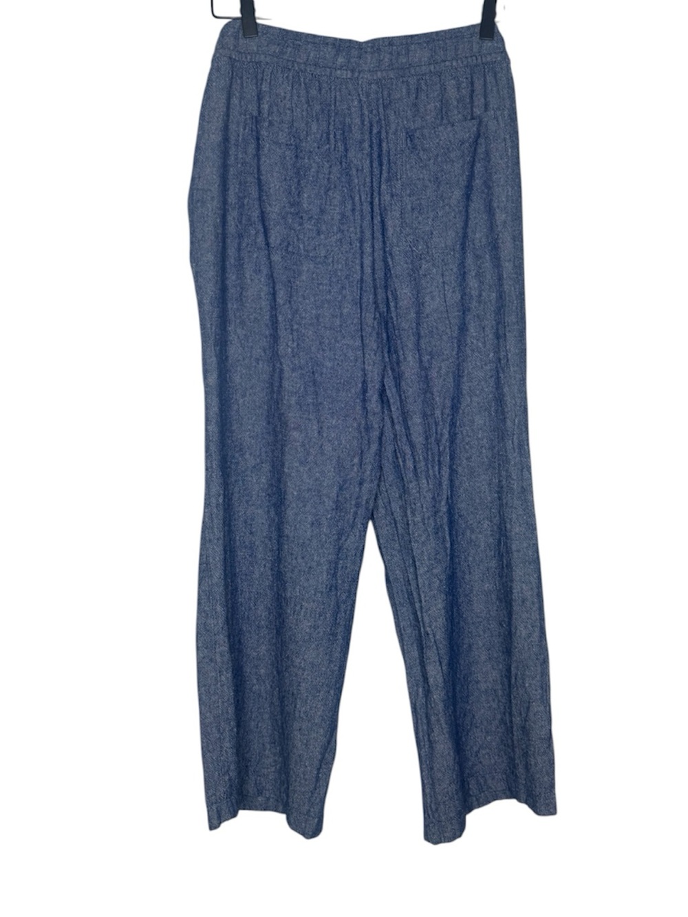 Old Navy woman's wide leg pull over linen stretchy waist pants boho coastal - Picture 5 of 8